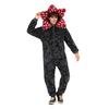 Vinter Unisex Köttätande Blomma Onesie Pyjamas Flanell En Del Sovkläder Långärmad Huva Julpyjamas Loungewear