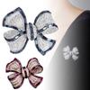 Chic Bowknot Brooch Fashion Luxury Rhinestone Bow Brooches Pins For Men Women Clothing Coat Corsage Party Jewelry Gifts