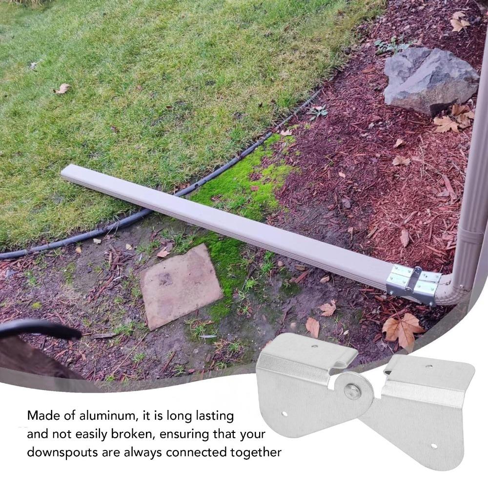 2set Easy To Install Downspout Flip-Up Hinge Downspout Zipper Hinge Rain Water Extension