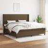 3131620 vidaXL Divan Bed with Mattress Dark Brown 200x200 Cm