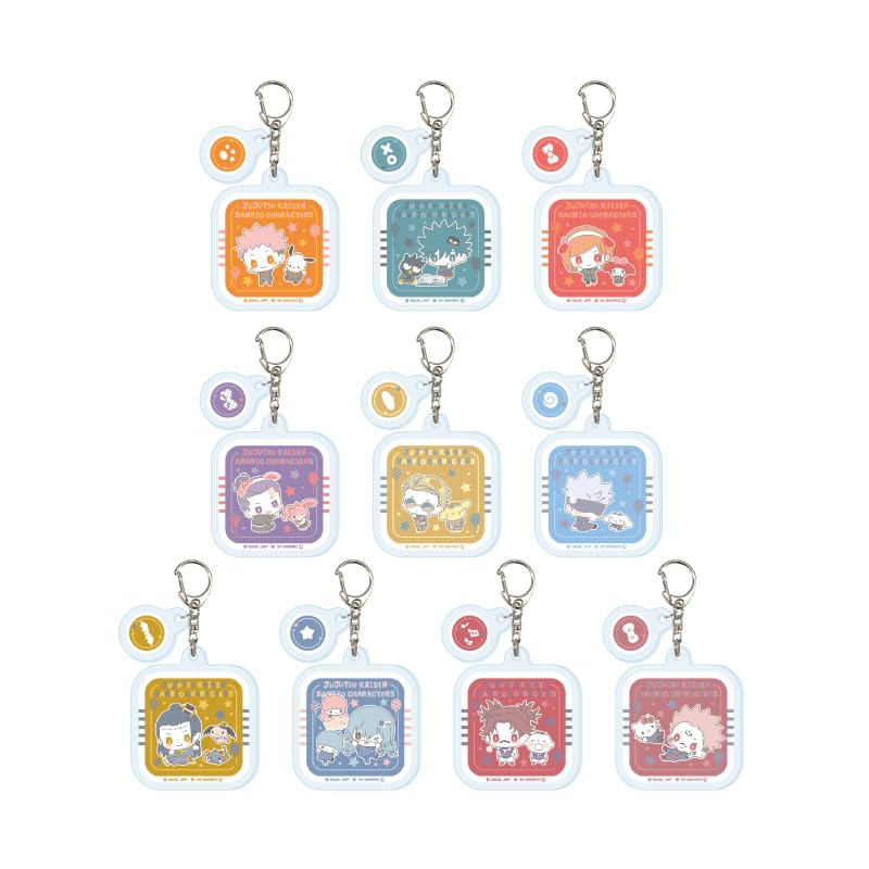 Jujutsu Kaisen Shibuya Incident x Sanrio Characters 01 [Collaboration Illustration] Acrylic Keychain with Parts, Box of 10