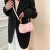 Hot Sale Fashion Versatile Sewing Thread Crossbody Bags  Light Luxury High Quality Solid Zipper PU Women's Handbags