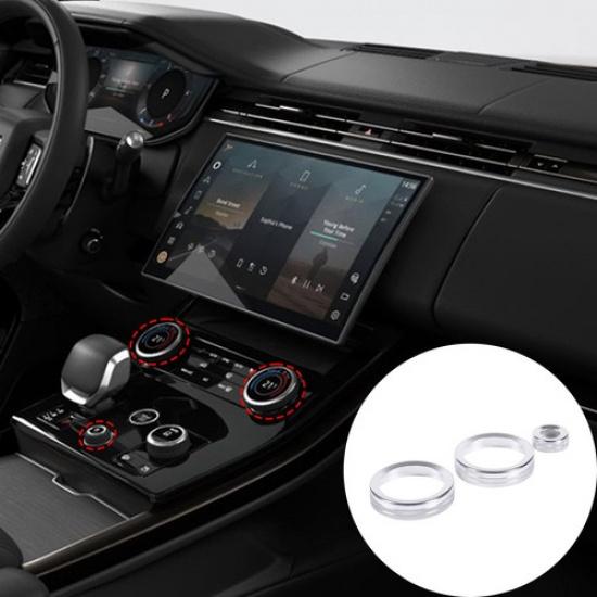For Land Rover Range Rover Sport  Air Conditioner Knob Trim Aluminum Silver