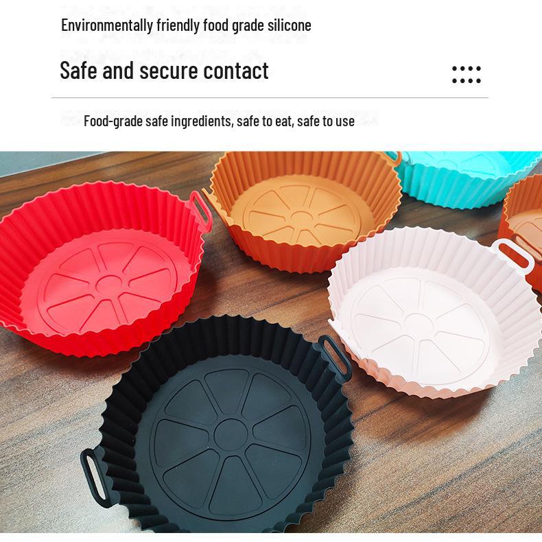 Multifunctional Silicone Air Fryer Liner Tray: Easy-to-Clean, Cross-Border Bakeware for Home Use