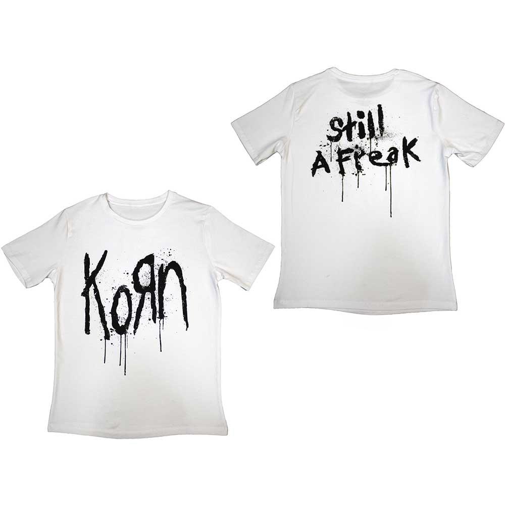 Korn Band Potisk Tričko Unisex Unisex Vintage Nu Metal Rock Bavlna Krátký Rukáv Gotický Grunge Oversized Streetwear Y2k Ležérní Topy