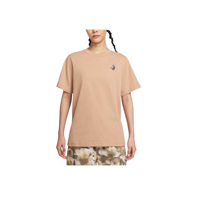 T-shirt Nsw Rétro Gcel Pull Simple Confortable Manches Courtes T-shirt Hauts pour Femmes Kaki IH0826200