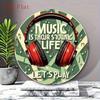 Retro Vinyl Record Metal Wall Art Poster for Living Room