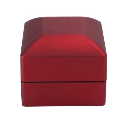 Ring Box Square Ring Jewelry Earring Coin Box with LED Light for Wedding Engagement