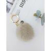LALA Natural Mink Fur Keychain - Beige