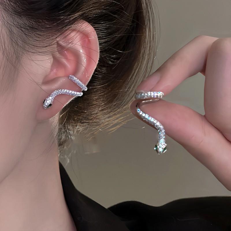 Hadí diamantové C pecky náušnice dámské univerzální náušnice módní náušnice s temperamentem