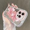 Romantyczne Kwiaty Brzoskwini Lustrzane Etui na Telefon Dla iPhone 17 Air 16 Pro Max 17 15 14 13 12 11 7 8 Plus XR XS Ochronne Tylne Etui