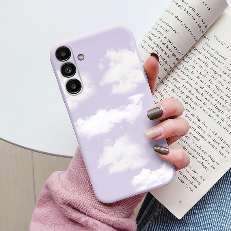 

Case For Samsung Galaxy A54 5G Cute Heart Flower Back Cover Soft Silicone Matte Protective Funda For Samsung A06 A07 A17 Bags Samsung A17