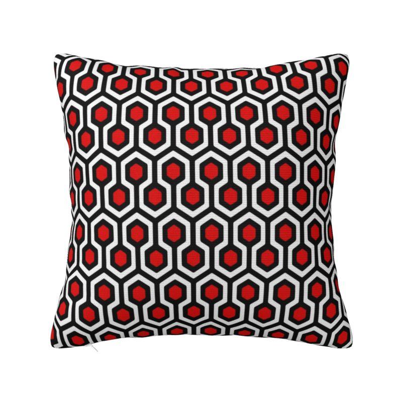 Custom 70s Pattern Retro Inustrial In Orange And Dark Brown Cushion Cover Modern Geometric Soft Nordic Pillow Living Room