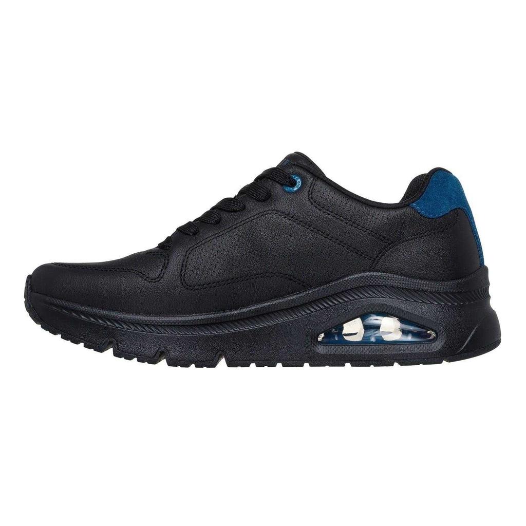 Skechers Mens Decorative Leather Air Cushioned Trainers
