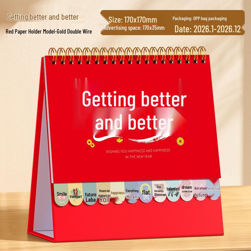 2026 Desktop Custom Memo Calendar - Creative Enterprise Edition with Logo Imprint