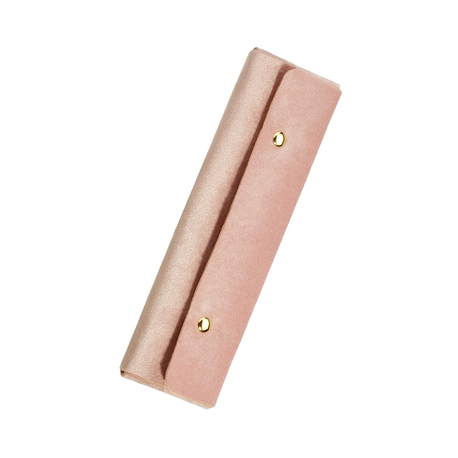 

Velvets Storage Bag Folding Necklace Pendant Pouch for Travelers and Jewelry Enthusiasts Velvets Bracelet Organizer шампанского