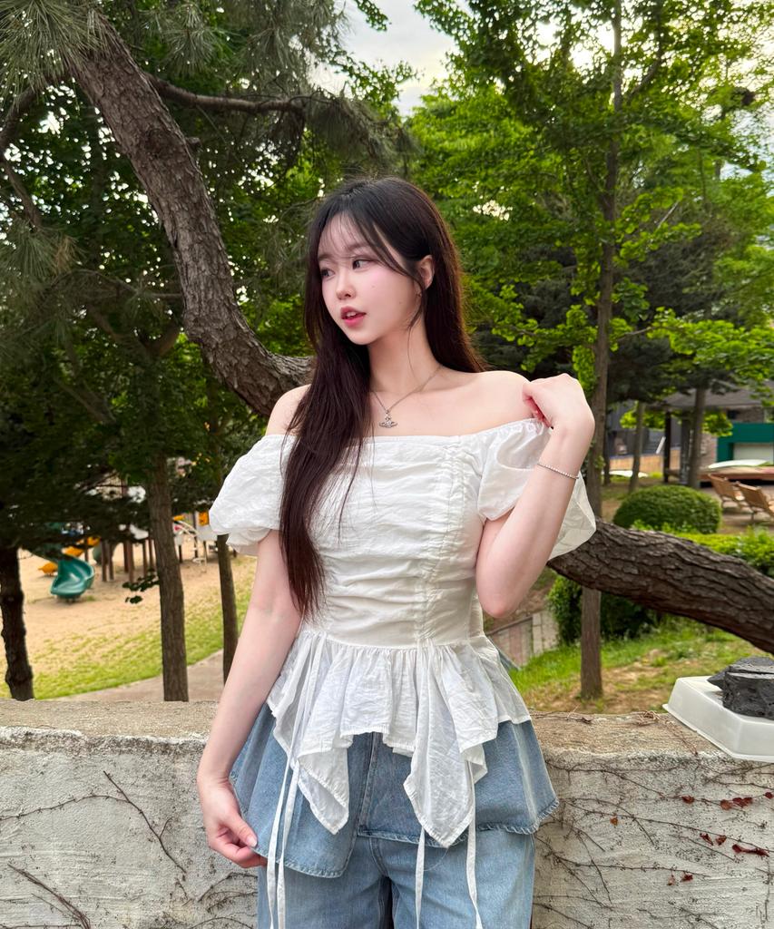 Mixxo Layered Skirt Denim Pants_Miwtjg413J