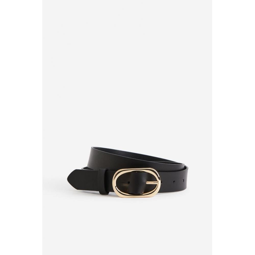 

Ремень кожаный HM черный