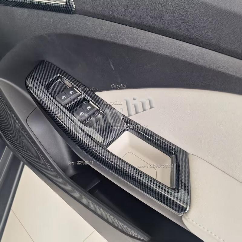 LHD RHD for MG3 MG 3 Hybrid 2024 2025 ABS Carbon Window Switch Front Water Cup Holder Gear Shift Panle Interior Accessories VV222
