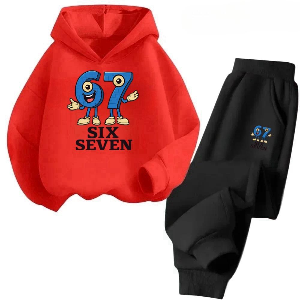 4-13Y 67 Popular Kids Set Cotton Two-Piece Outfit Stock Clearance Comfortable Toddler Wear Children's Comfortable Sweatshirt Set