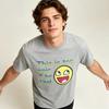 Unisex Cotton Tshirt This Is Too Epic 2 Be Real Rainbow Text Funny Emoji Print O Neck Short Sleeve Casual Summer Unisexs Tee Top