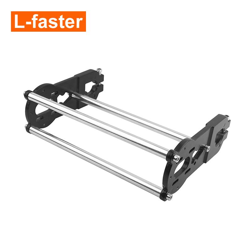 L-faster Upgraded Electric Skateboard Parts 3 Rods Bracket Two Motor Covers