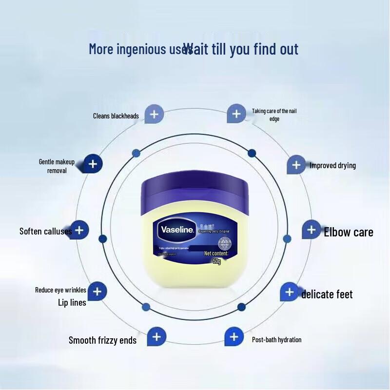 Vaseline Petroleum Jelly Original 50g (3-Pack)