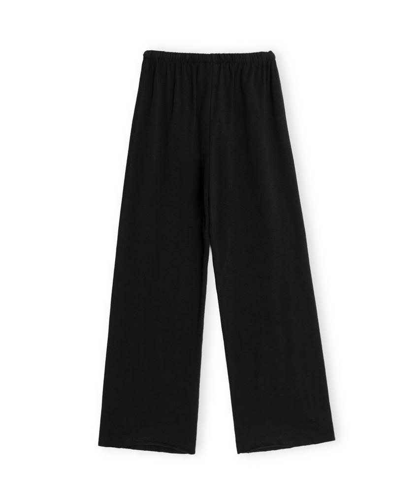 Beulaunyadeubaelleonseu W Soft Jersey Relaxed Pants, Black