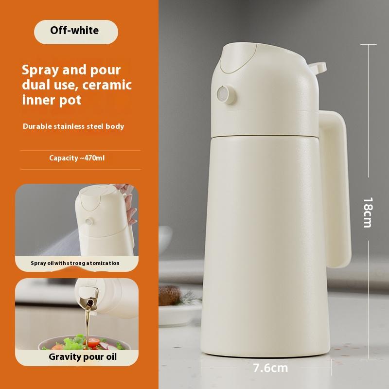 Gianxi Stainless Steel Spray Bottle Household Kitchen Oil Dual-Purpose Atomizing Spray Bottle Seasoning Bottle Oil Tank