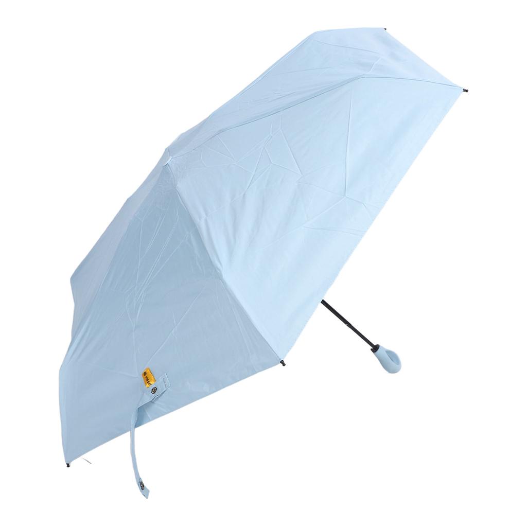 Mini Reise-Sonnenschirm Sonnenschutz Regenschutz Kompakter 5-fach faltbarer tragbarer Klappschirm für Outdoor Himmelblau