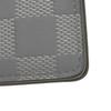 Used 12564 Portefeiulle Braza N60195 7940 New Logo Embossed Gray Bifold Damier Infini Pale Blue Men's from Japan