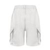 Bermuda Shorts For Women Cargo Shorts Knee Length 6 Pockets Elastic Waist Long Shorts For Summer Casual