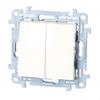 Candle switch with LED backlight and IP44 version (module) 10 AX, 2