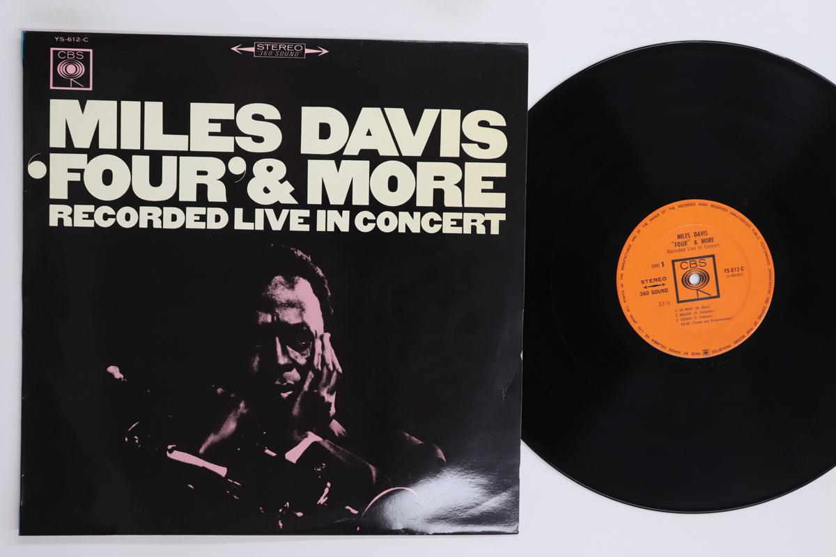 

LP Record MILES DAVIS Four More Recorded Live In Con YS612C CBS 1966 Japan Jazz Used