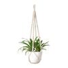 Handgebreide Katoenen Touw Plantenmand Hanger Muurhangende Mand Stringzak voor Diverse Binnenplanten Bloempot Arrangement