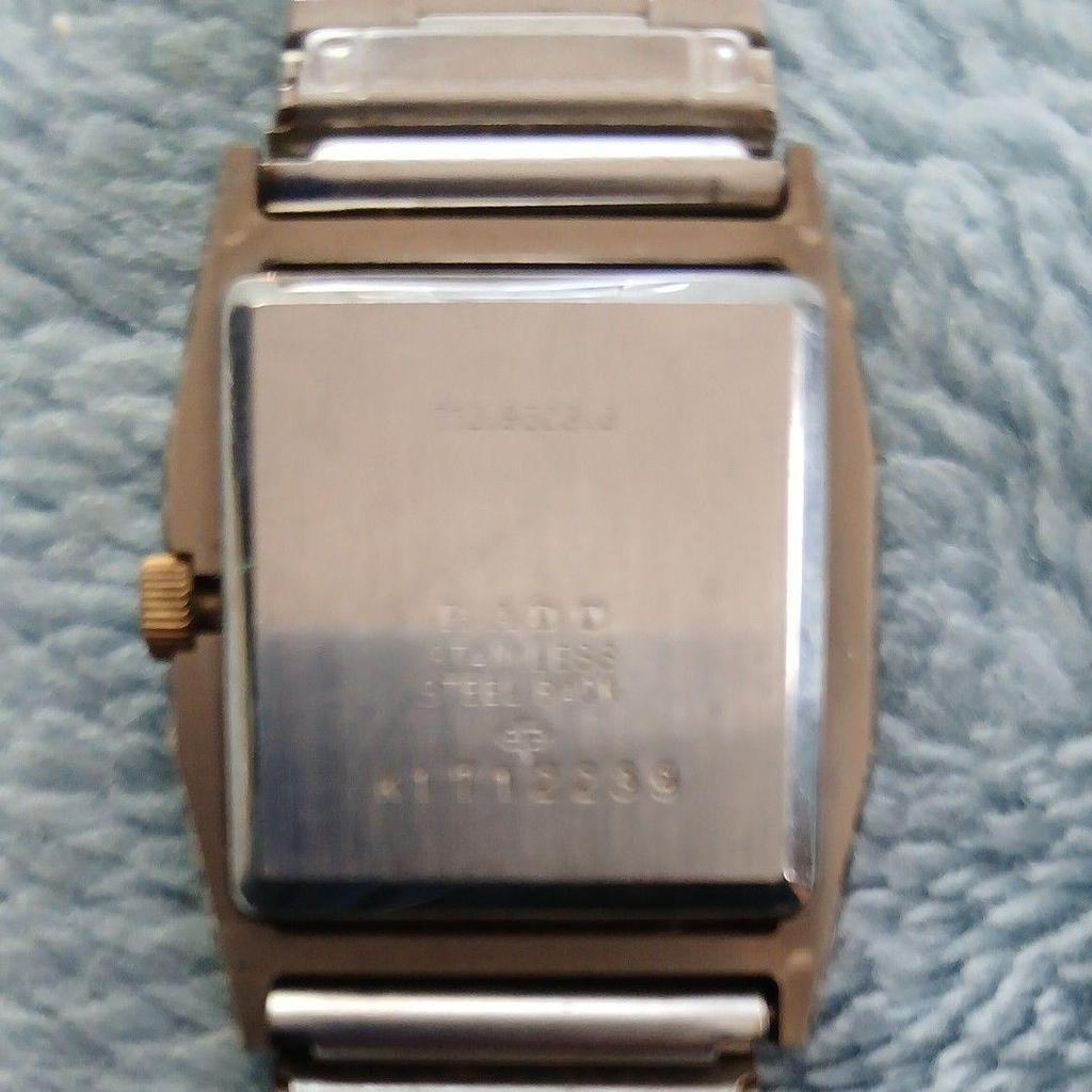 Used RADO DIASTAR Rado Dystar Square Quartz Watch Gold