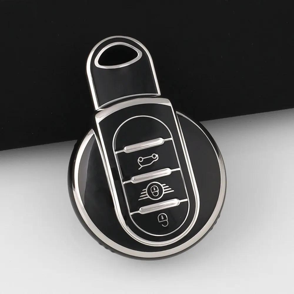 New Tpu Car Key Shell Fob Cover Keychain For Bmw Mini Cooper S One Jcw F54 F55 F56 F57 F60 Clubman Countryman Key Case Protector