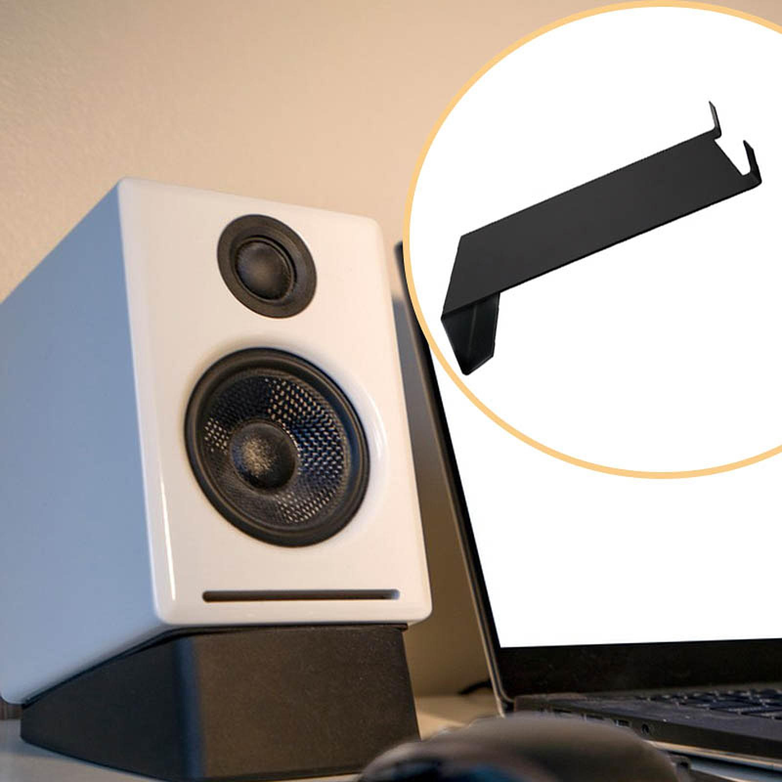 

Desktop Speaker Stand Metal Support Base Anti Slip Portable Practical Small Rack Table Mount