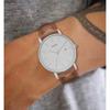 BUREI Men's Simple Business Watch Leather Waterproof Analog Date Stylish Slim Design