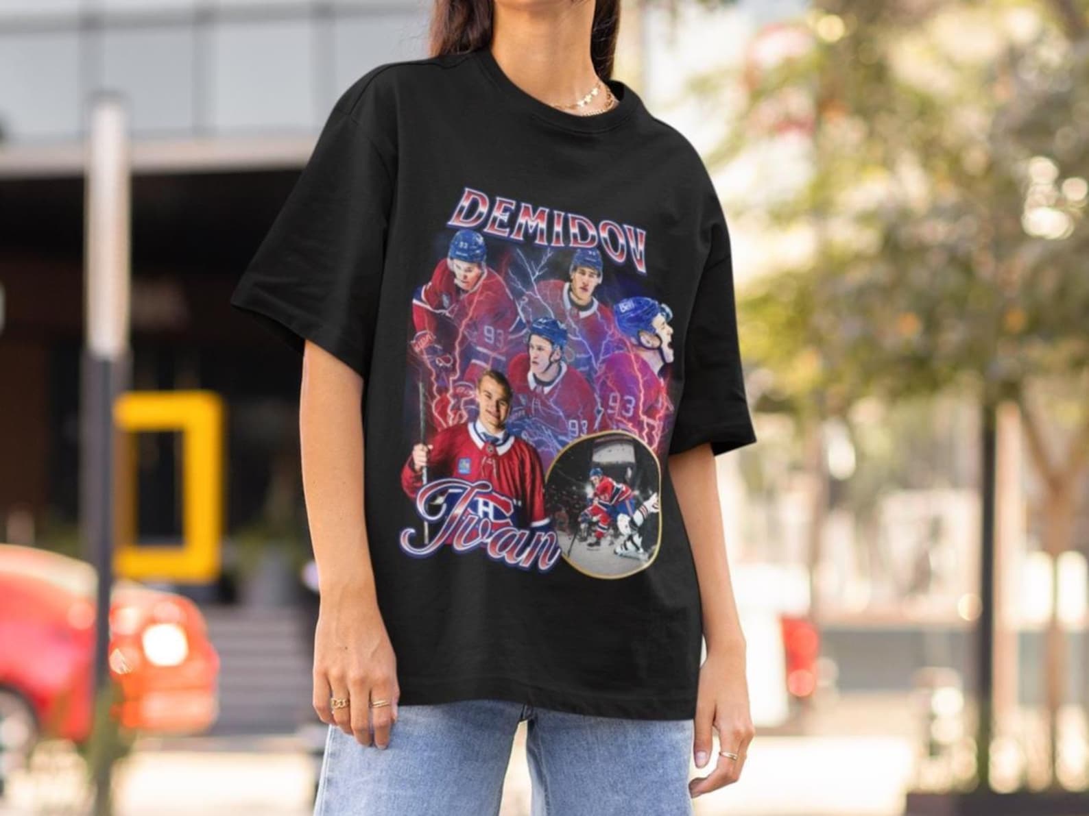 Ivan Demidov Vintage 90s Montreal Canadiens NHL Hockey Design Retro Bootleg Gift Classic Graphic Unisex T-Shirt Limited Edition Habs Shirt 3XL