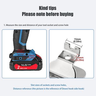 2Pcs Electric Drill Belt Clip Hooks For 18V 20V Drill Driver N268241 N169778 Dcd980 Hammer Impact Wrench Accessories