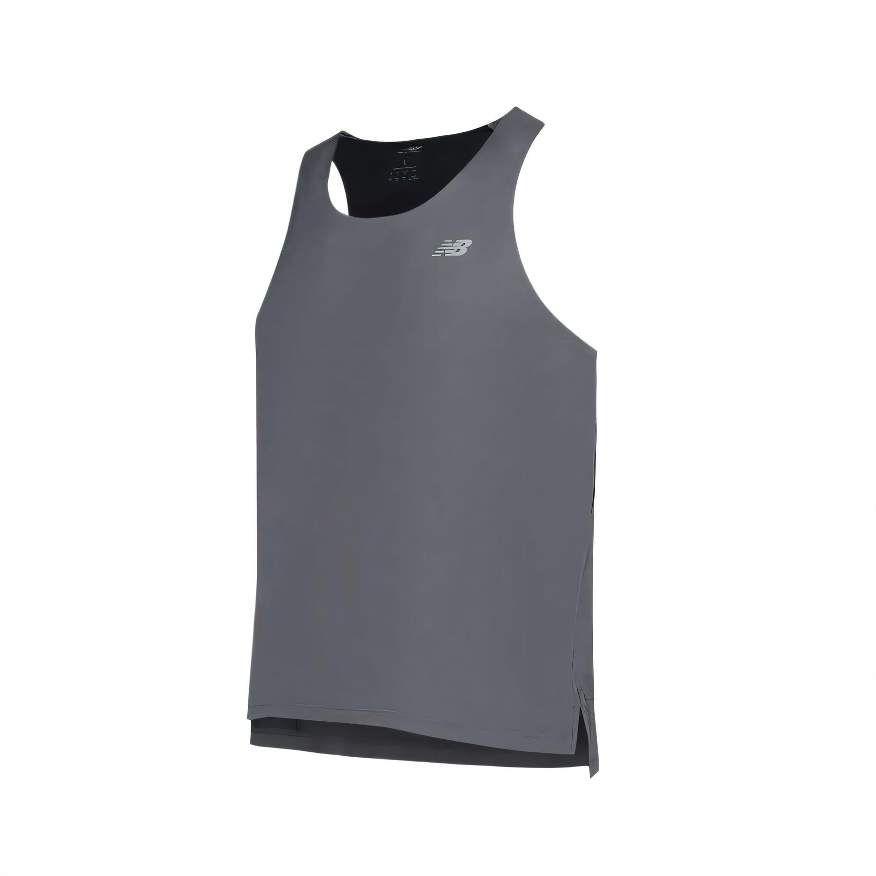 New Balance Tank Top Men s Graphite Black GT MT43512-GT L