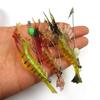 10PCS Shrimp Hook Soft Lures Saltwater Fishing Tackle Rigged Fishing Hooks 6g 9.5cm