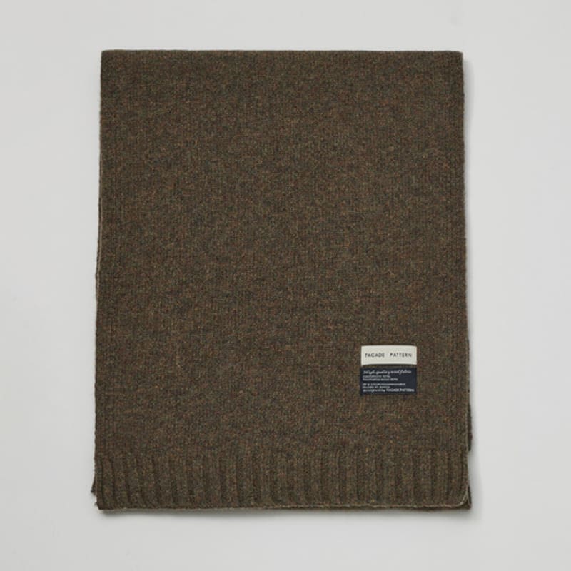 FACADE PATTERN Cashmere Knit Muffler_4 Colors