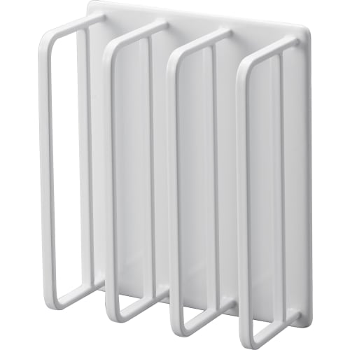 Yamazaki Magnetic Bathroom Bath Lid Drying Hanger, White, Approx. W11 x D5 x H13cm, Tower, Bath Lid Storage, Easy Drying, Product Number: 3955