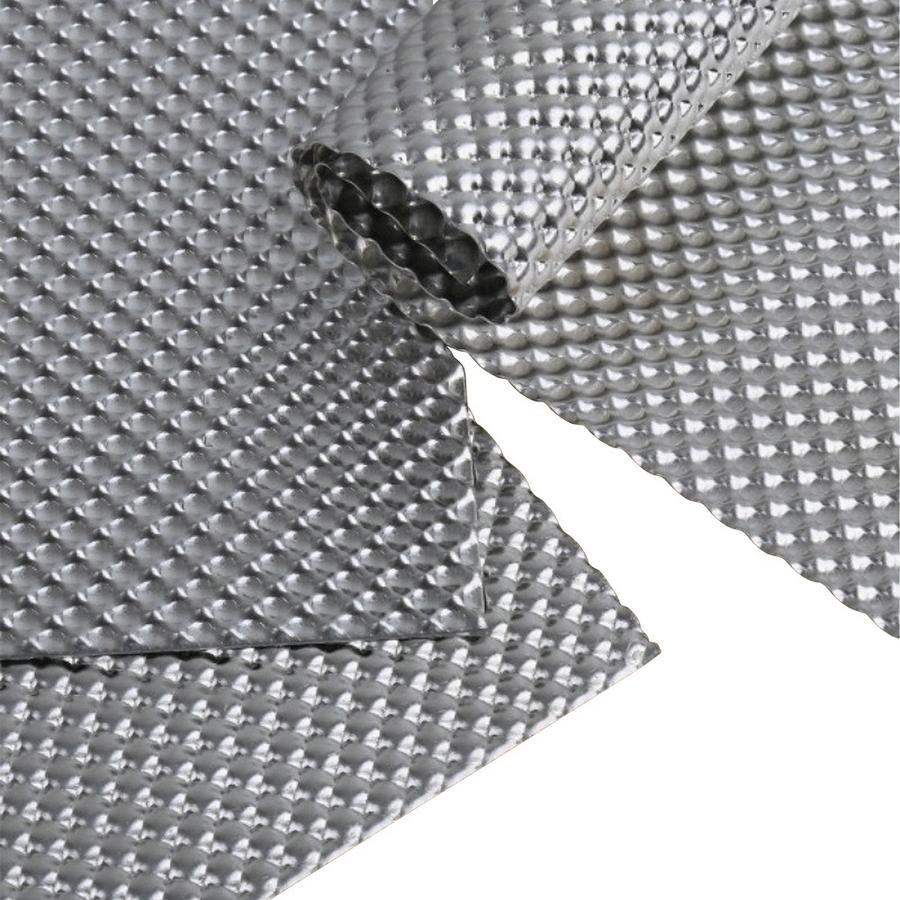 500MM DIY Embossed Aluminum Heat Shield Heat Shield Firewal Floor Pan Fuel Tank Silver Turbo Manifold Exhausts