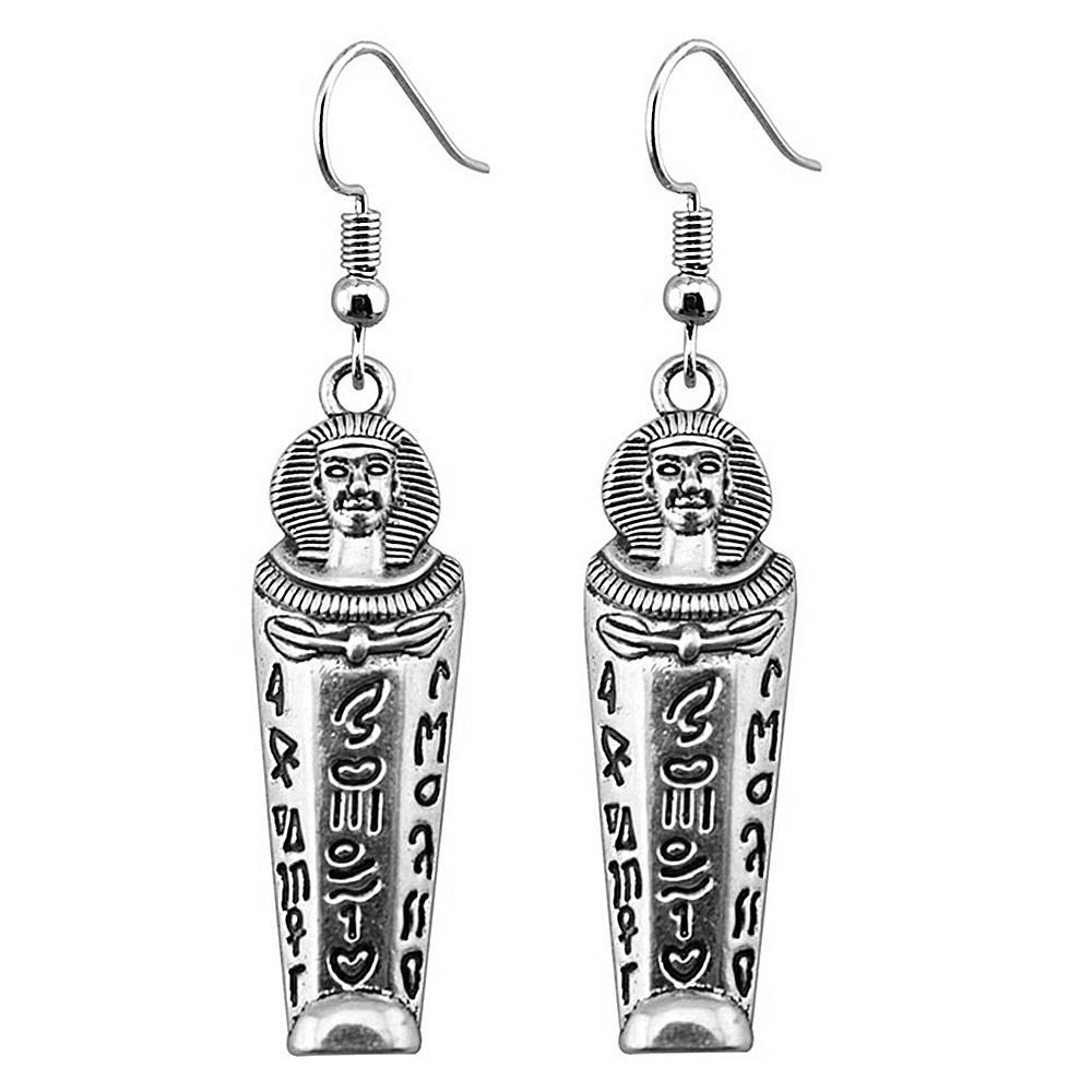 Classic Fashion Pharaoh Chief Ankh Cross Amulet Earrings Layered Valentine's Gift for Prom Nights