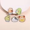 Adorable Animal Shape Brooch Set (Kitten, Frog, Owl) – Creative Metal Badges