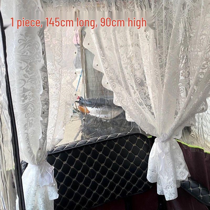 Electric Heat Insulation Curtains: Retractable Car Sliding Rails & Window Privacy Decor Supplies