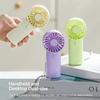 New Handheld/Stand Usb Rechargeable Portable Handheld Fan Cute Plastic Design Dual Use Summer Cooling Fan For Kids & Adults
